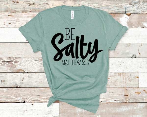 Be Salty Black Screen Print Transfer