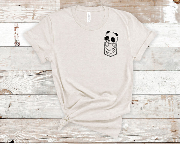 Panda Pocket Size Screen Print Transfer