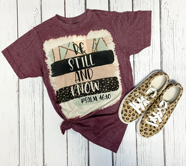 Be Still and Know - Christian Sublimation Print