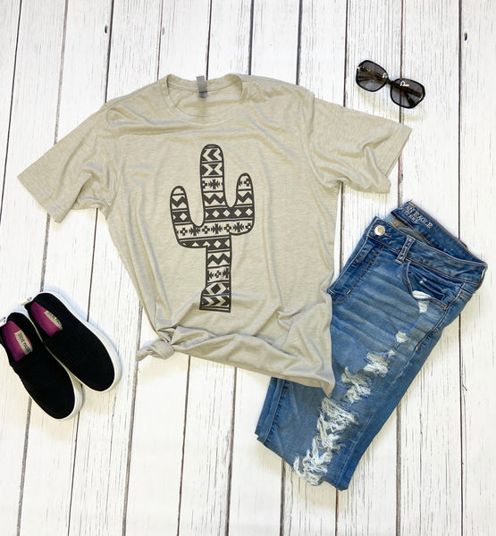 Aztec Cactus Sublimation Print